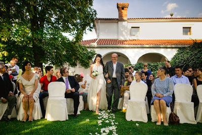 Dvorec Zemono Vineyard Wedding Ceremony