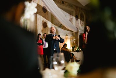 Dvorec Zemono Vineyard Wedding Reception, Speech Photo