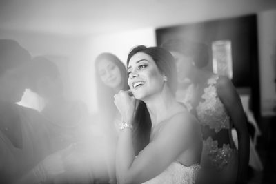 Bride Gets Ready with Bridesmaids at Persian Wedding