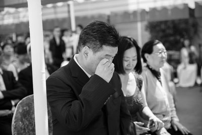 China Wedding in Xian, Ceremony, Father of Bride