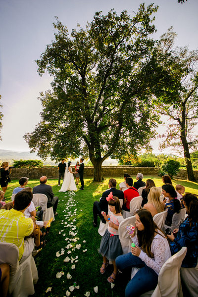 Dvorec Zemono Vineyard Wedding Ceremony Photos