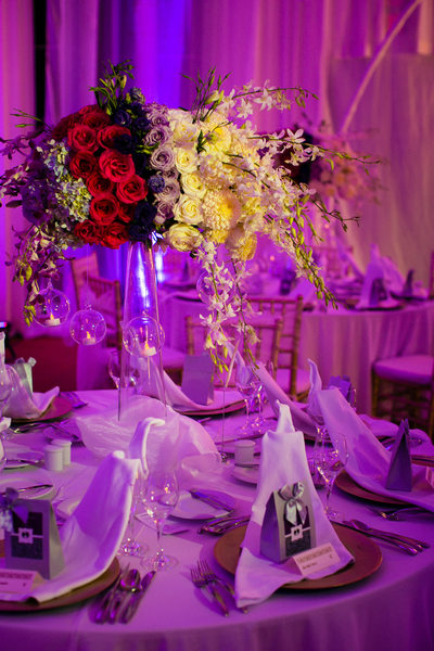 Le Blanc Spa Resort Wedding Tablescape details