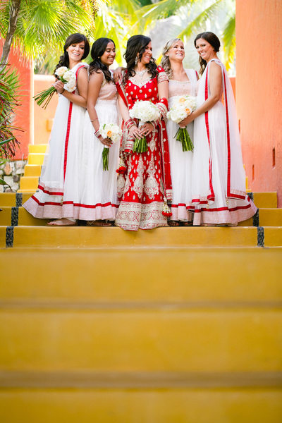 Bridesmaids at Teitiare Estates Sayulita Wedding