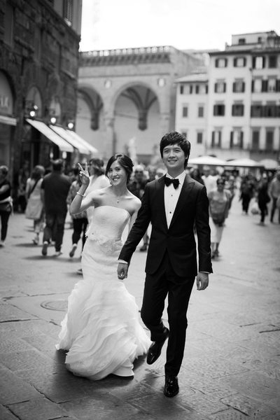Florence Wedding Photos, Bride and Groom Portrait 7