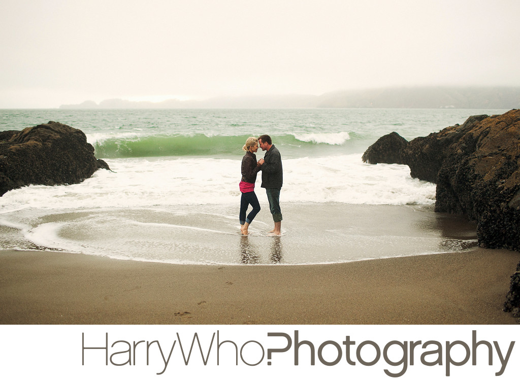 Romantic Beach Engagement Picture
