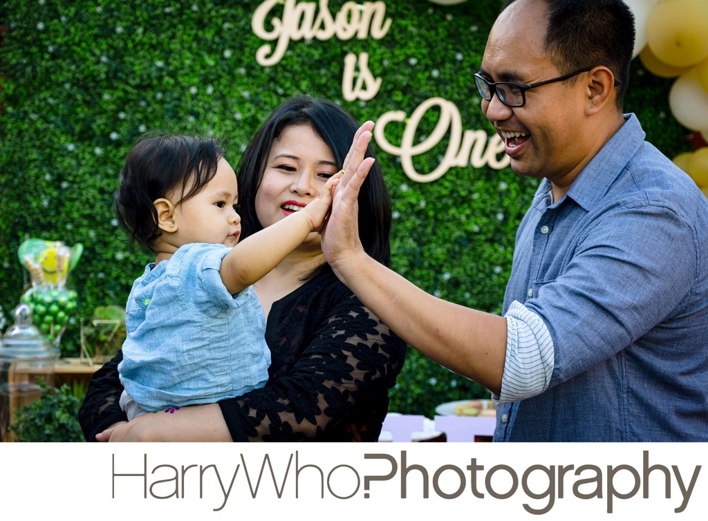 High Fiving a Birthday Boy