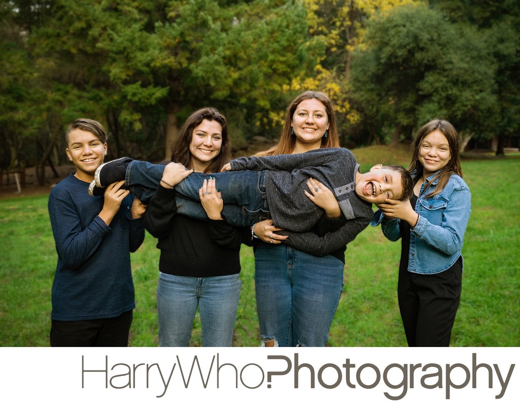 Fun Family pictures in Saratoga, California