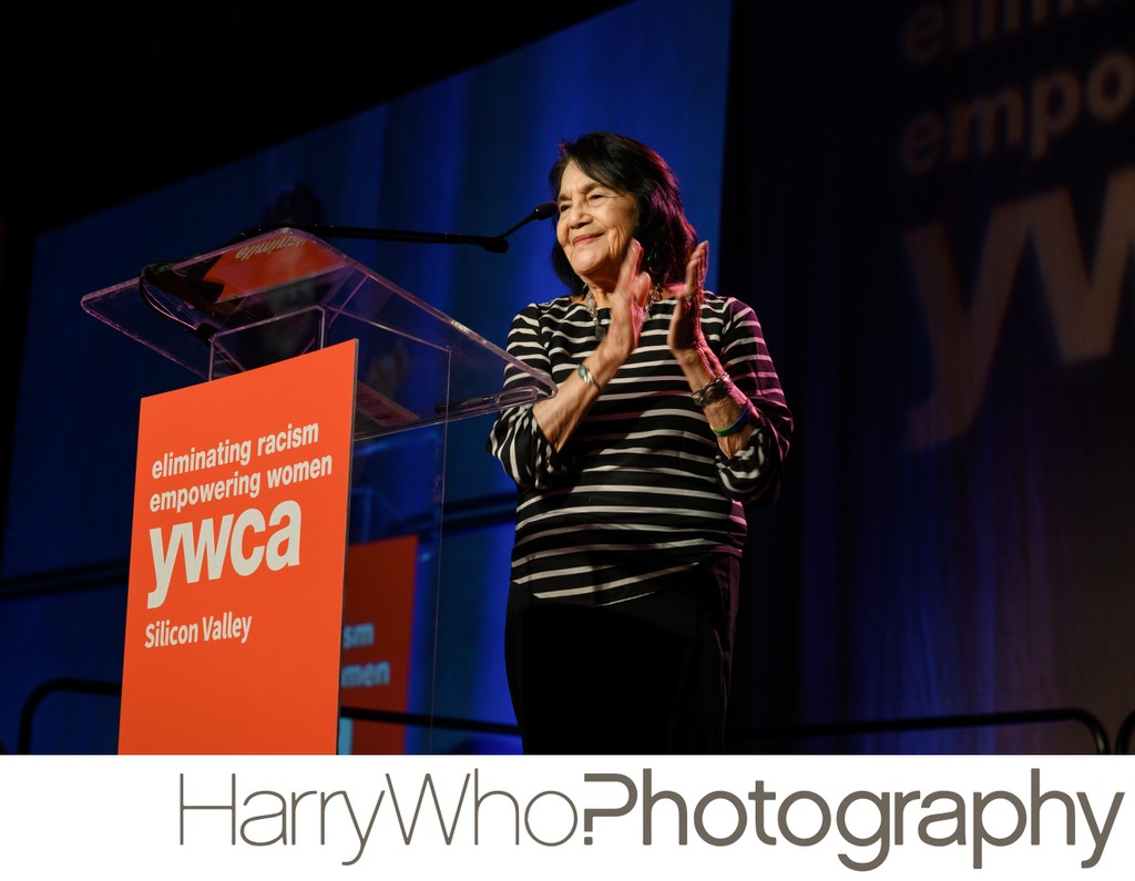 Dolores Huerta on stage