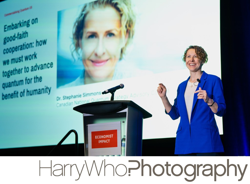 A presenter at Economist Impact Event