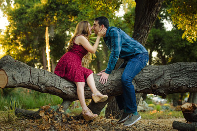 Adorable Engagement Photo at Stanford University