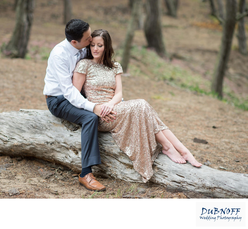 romantic wedding photography at Baker Beach in SF