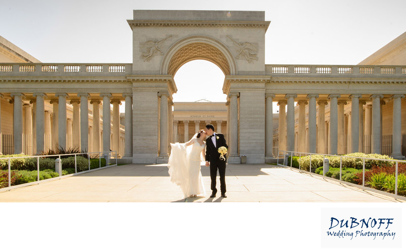 legion of honor walking out - City Hall Weddings