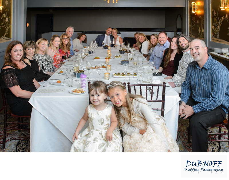 North Beach Table Shot at Wedding Reception