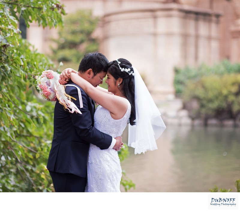 SF city hall wedding followed by the Palace of Fine Arts Photography