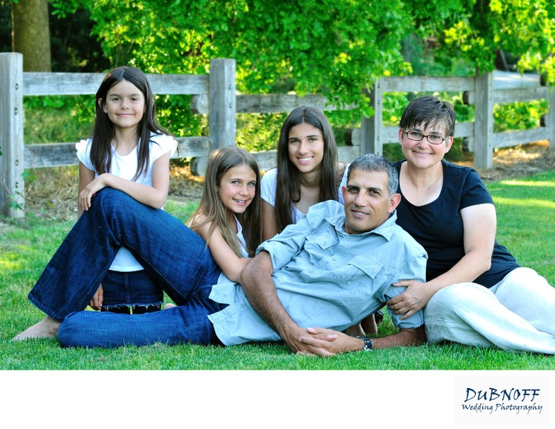 Family Portrait in the San Francisco bay area - natural setting.