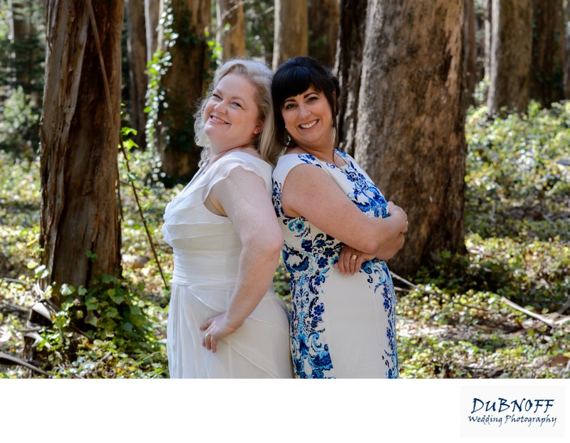 Lesbian Brides at the San Francisco Presidio - Wedding Photography