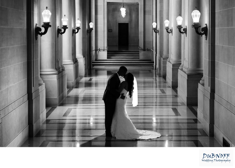 Wedding Photography at San Francisco City Hall - Hallway Image