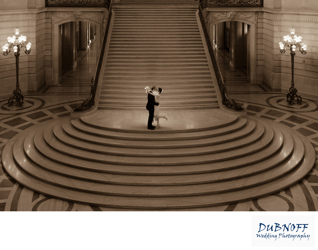 San Francisco City Hall Wedding Photography Image