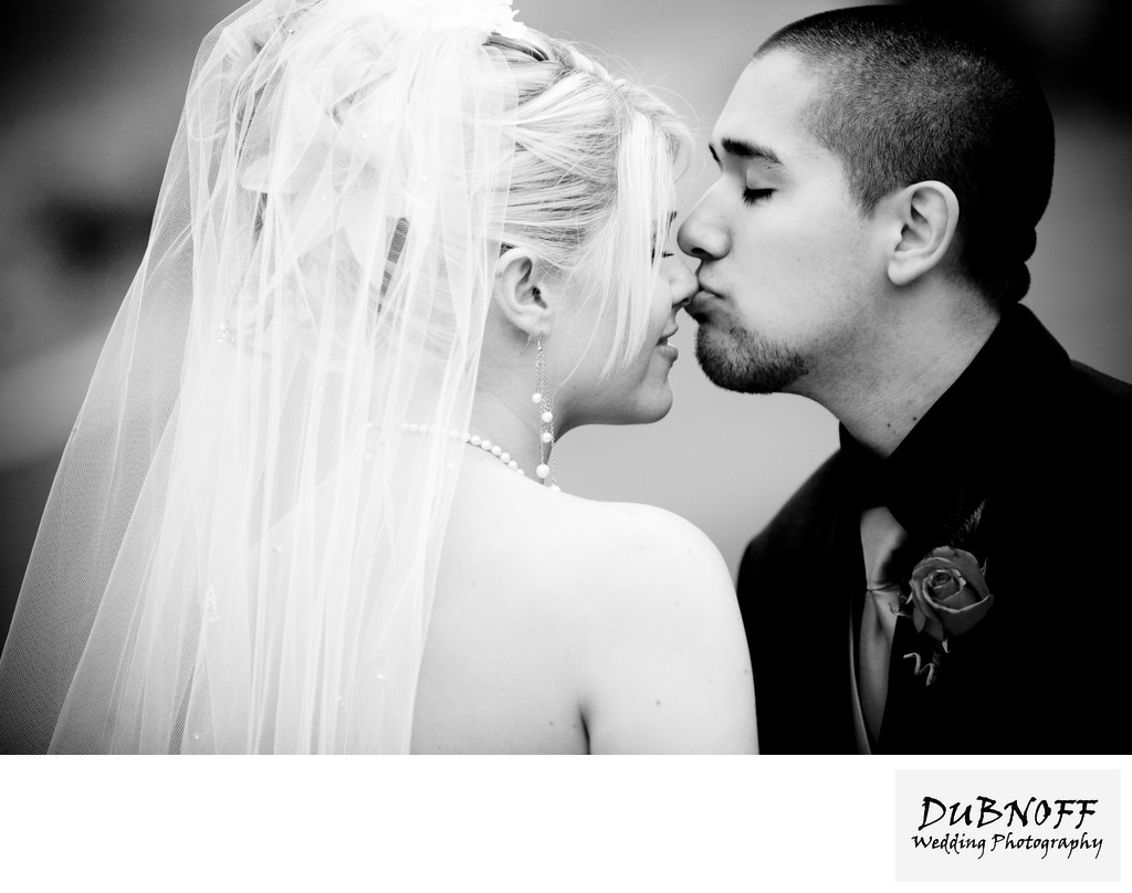 Black and White San Francisco Marriage Image