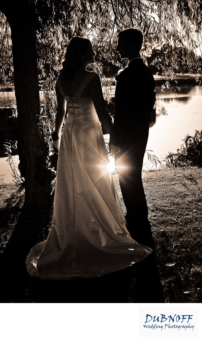 San Ramon Golf Club wedding photography down by the lake