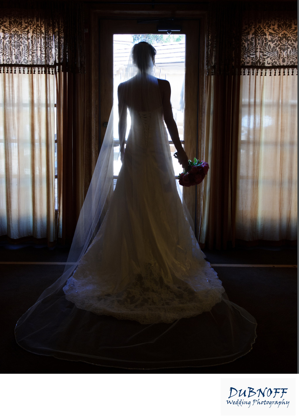 blackhawk silhouette window image during bridal prep