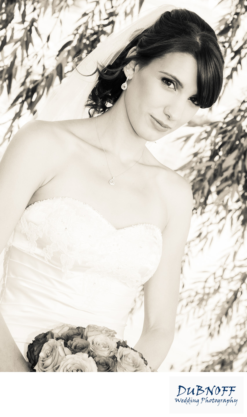 bridal bouquet photography sepia tone in the Bay Area