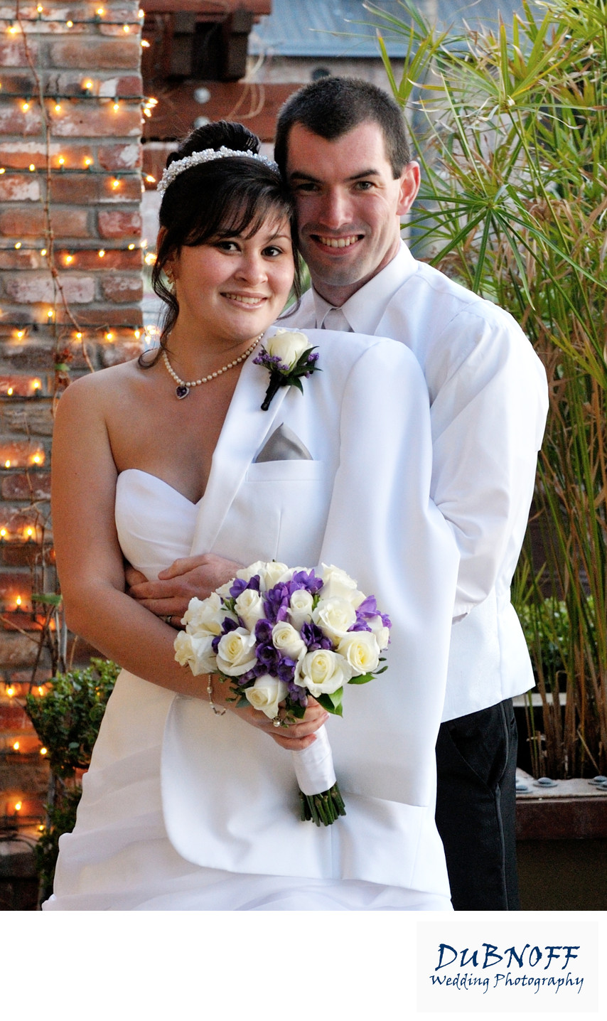 Beautiful Bride with Groom in Livermore Valley Wine  Country Wedding