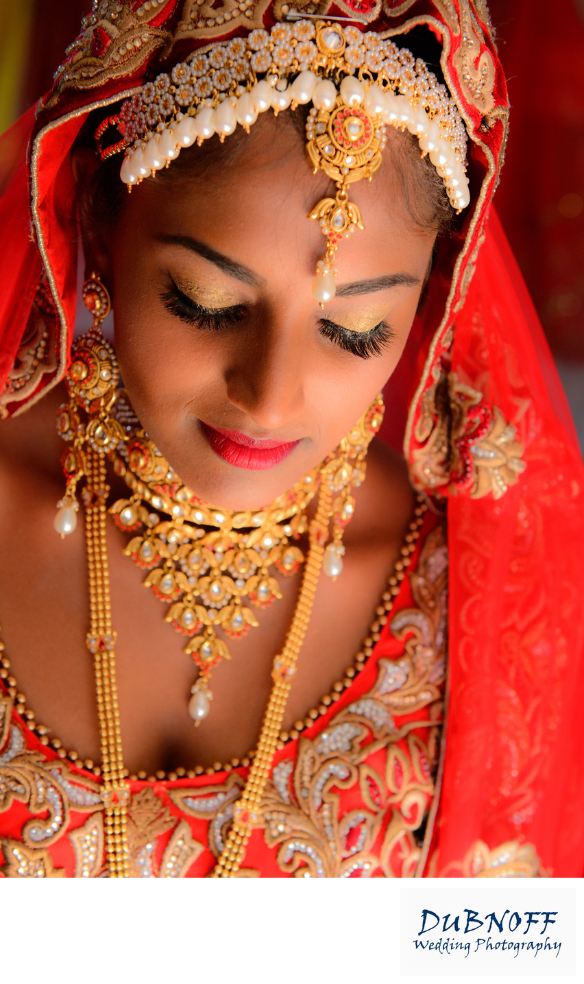 Dramatic Wedding Photography Image of an Indian Bride