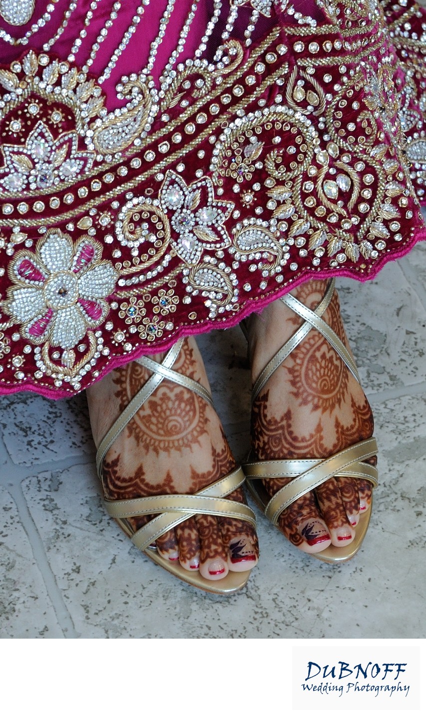 San Francisco Indian Wedding Photography - Henna Feet