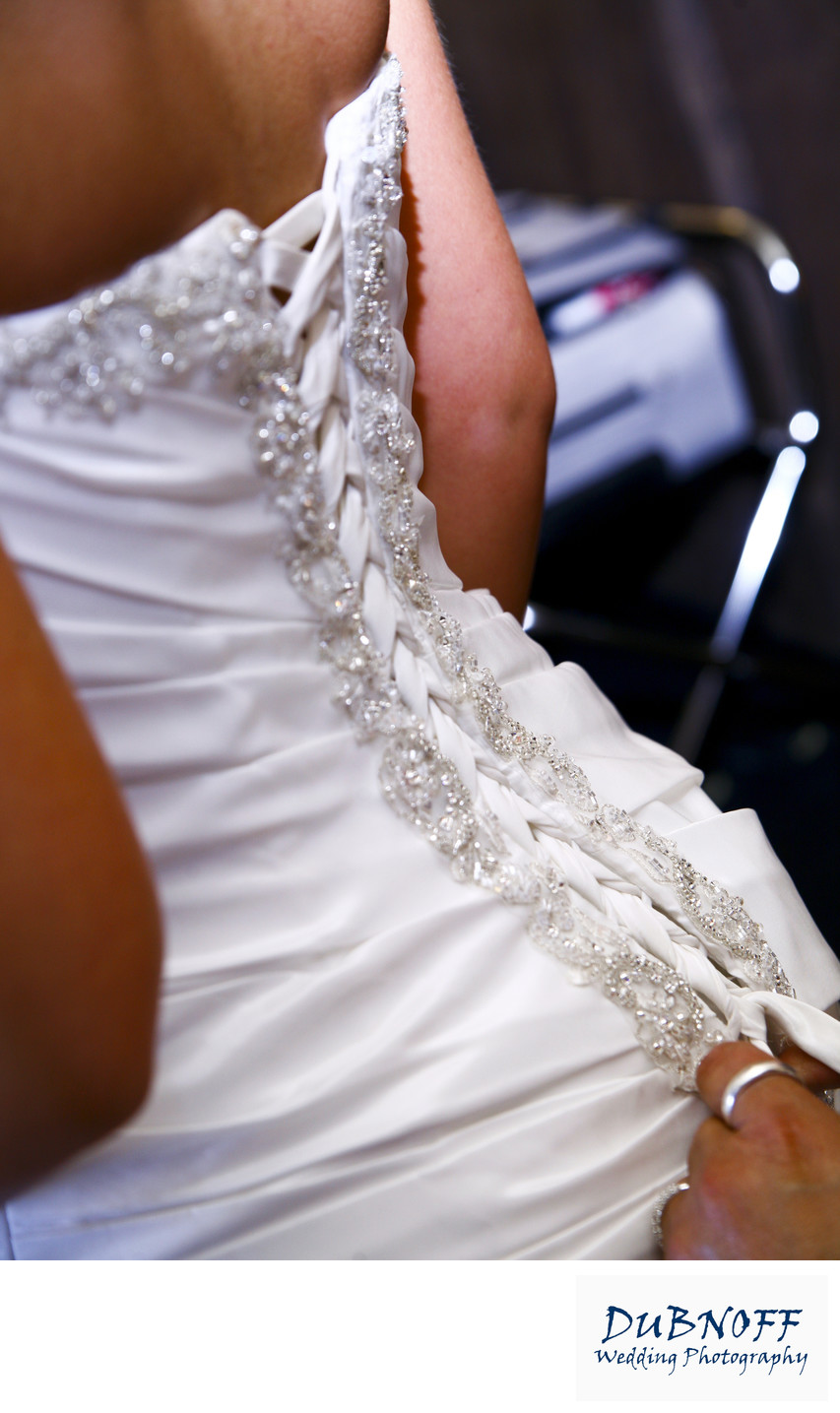 bride back of dress