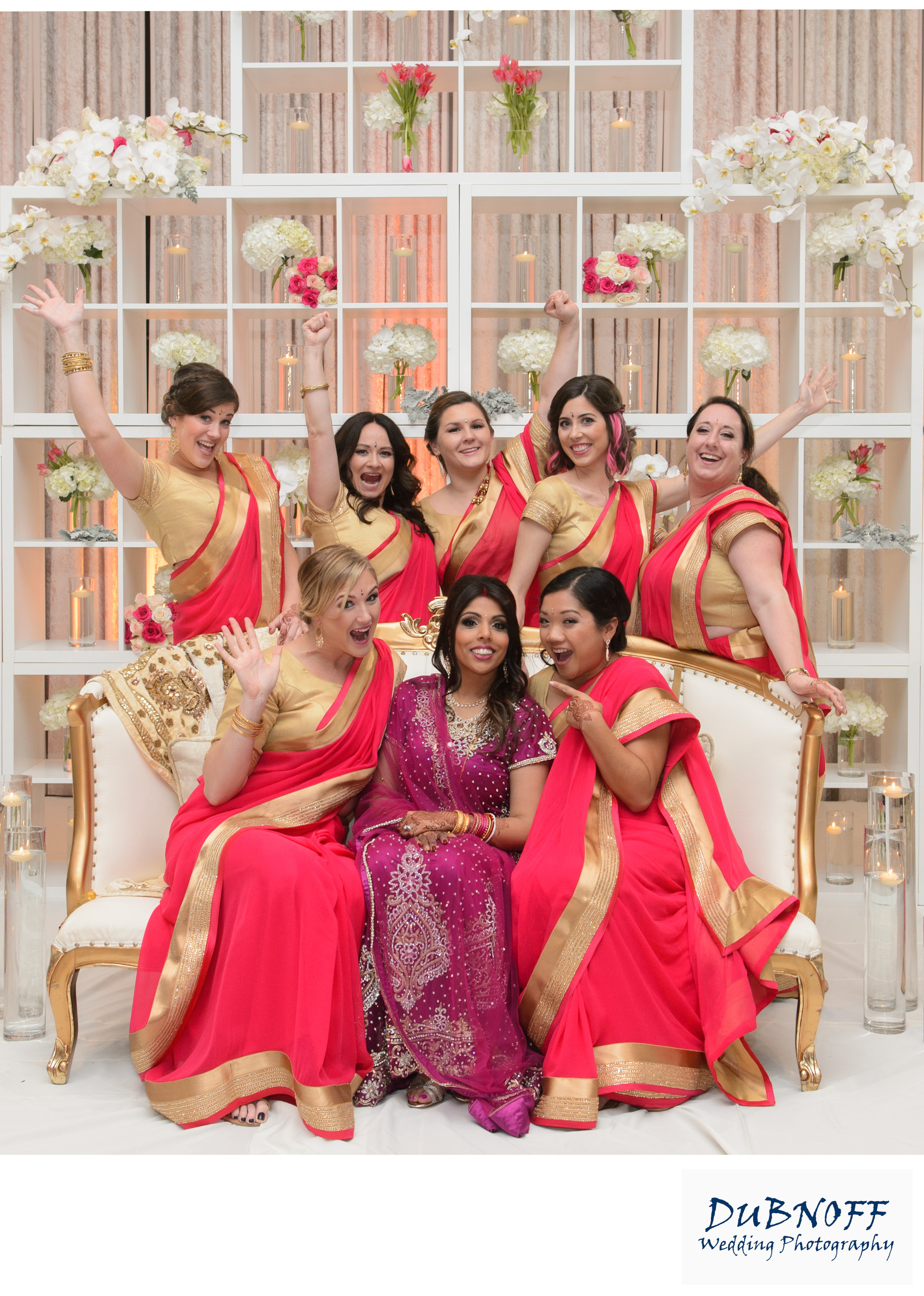 indian wedding party look
