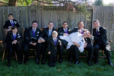 Best Wedding Photography of the Groomsmen having fun.