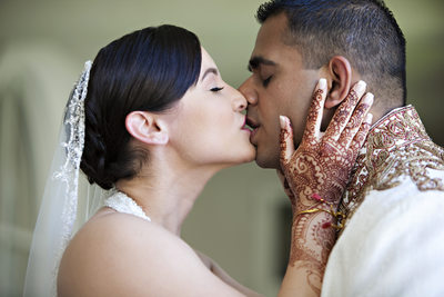 Indian Wedding Photography - Henna Hand Kiss