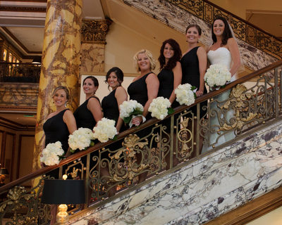 Wedding girls at the fairmont hotel in San Francisco