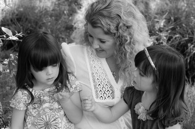 Black and White Family Portrait Photography in the Bay Area