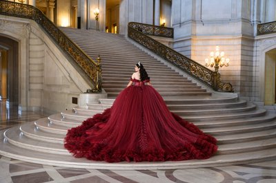 SF City Hall Grand Staircase Quinceanera Photographer 