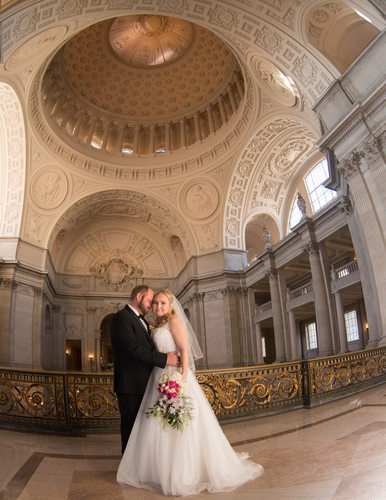 romantic city hall wedding in San Francisco - Wedding Photography