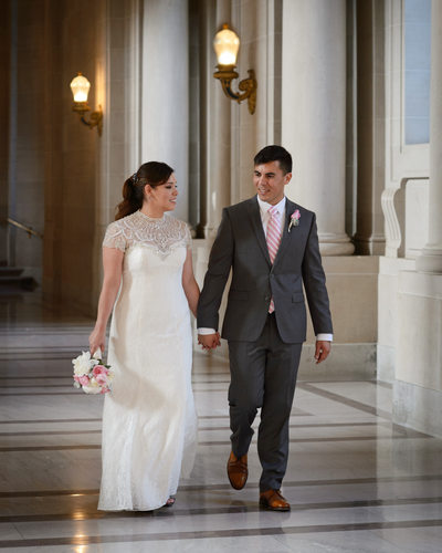 walking at sf city hall