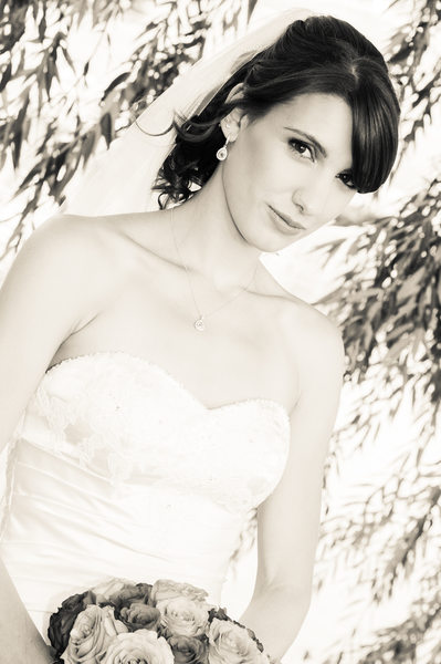 bridal bouquet photography sepia tone in the Bay Area