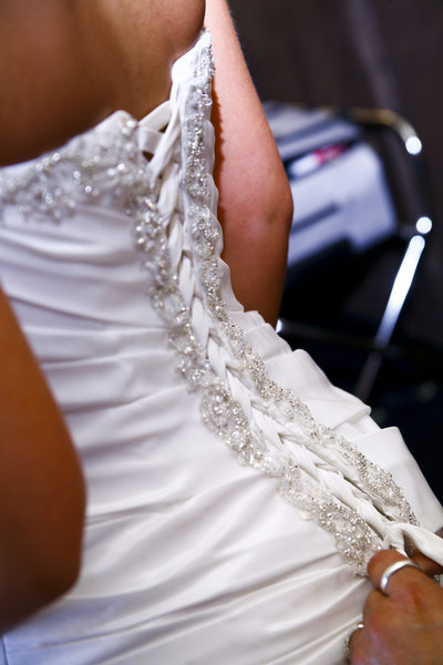 bride back of dress