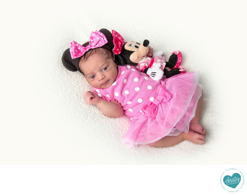 Little Minnie Mouse Newborn Photo Shoot JAX