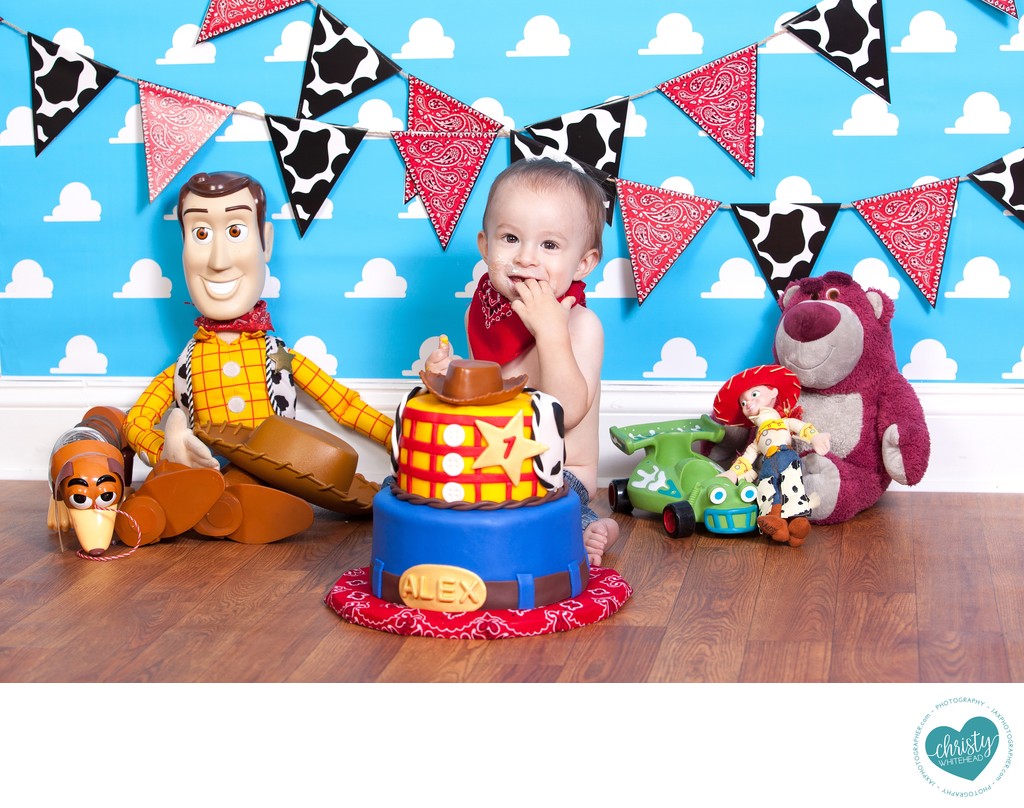 First Birthday Alex's Toy Story Cake Smash JAX