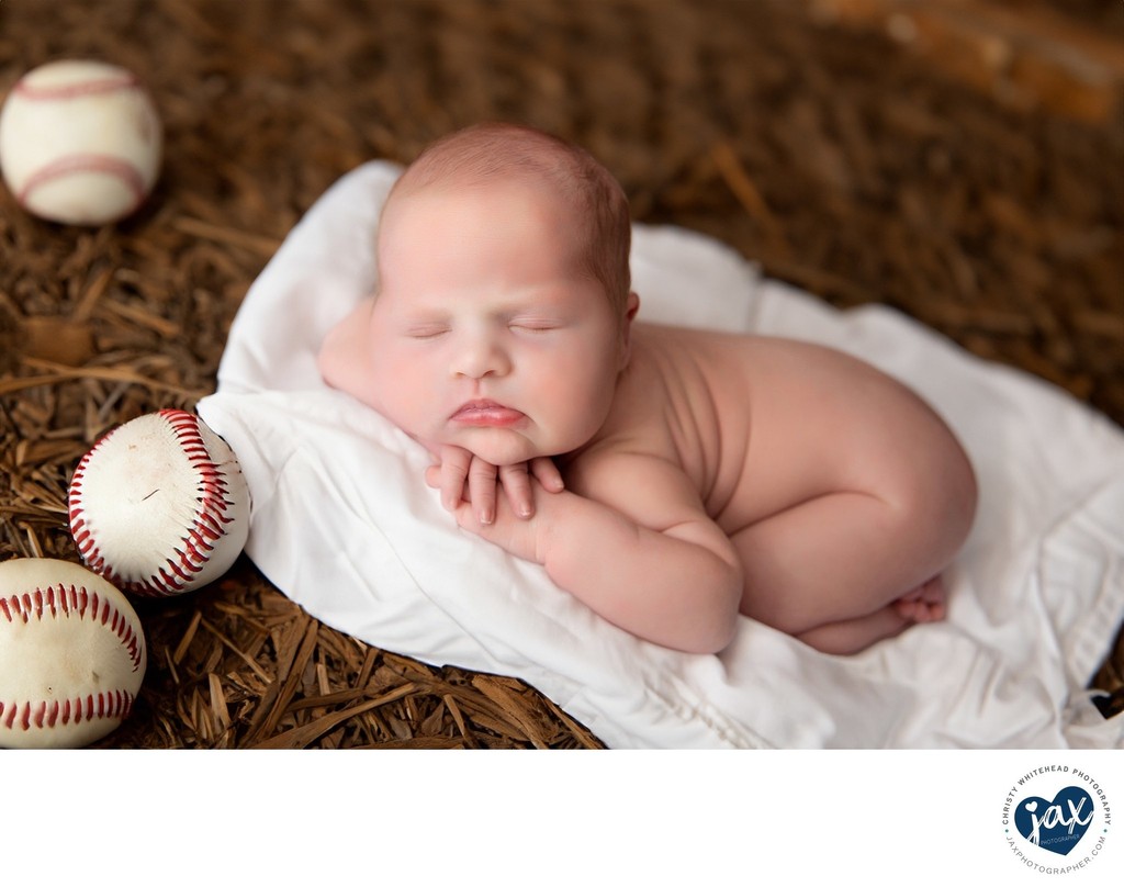 Newborn photography, baseball set