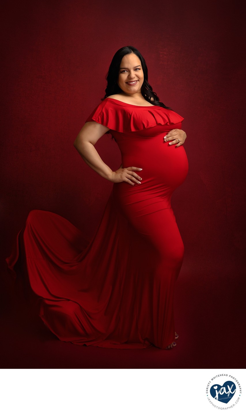 Pregnancy photos in studio, Jacksonville