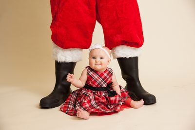 Little Girl with Santa JAX Photography