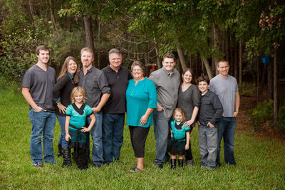 Large Group Of Family Members Photo Shoot Florida 