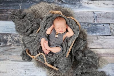 Baby Boy Sleeping Photo Shoot Duval County 