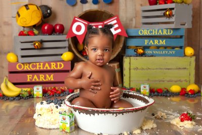 Baby Girl's Cake Smash Christy Whitehead Photography JAX