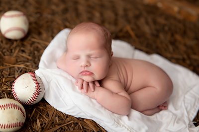 Newborn photography, baseball set