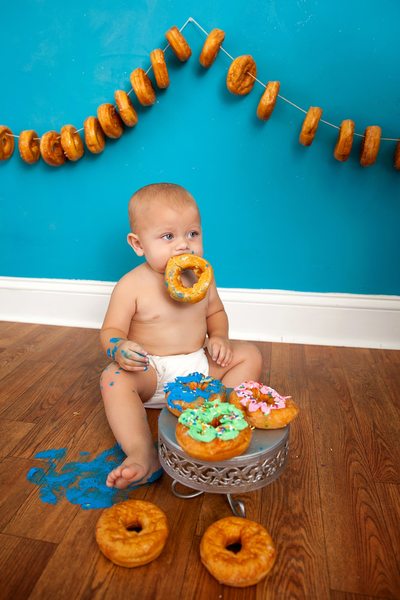 Donut Smash Baby Boy Photography JAX